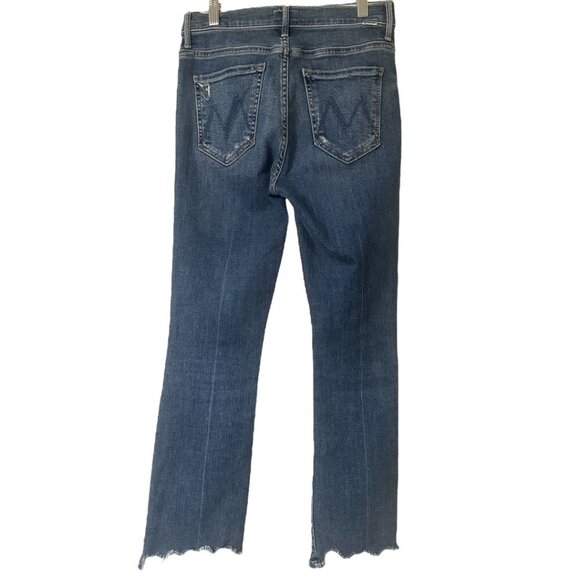 Mother The Insider Crop Stew Chew Jeans Size 26 In Dancing on Coals Distressed - Picture 7 of 16